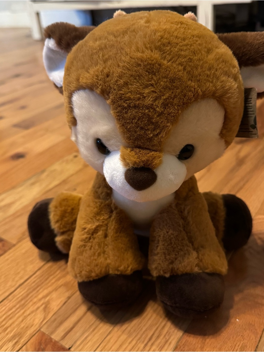 Soft Brown Deer Plush Stuffed Animal - Cuddly Kids Toy